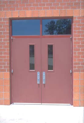 hollow metal double doors