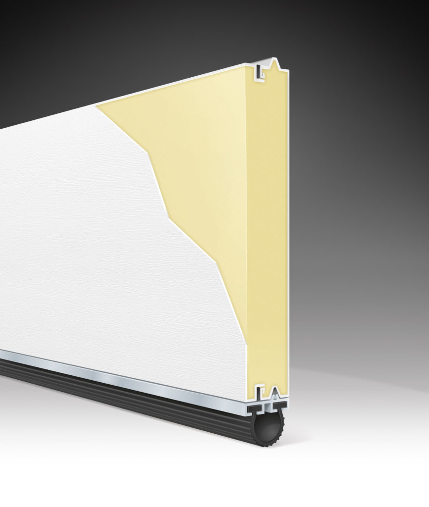 Clopay Garage Door Cutaway Modern Steel Flush Stucco
