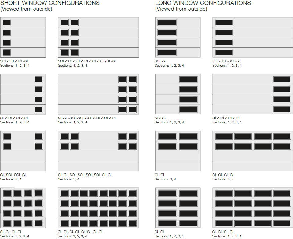 Short - Long WIndow Configs- 9 Flush - 10 Flush and 11 Flush