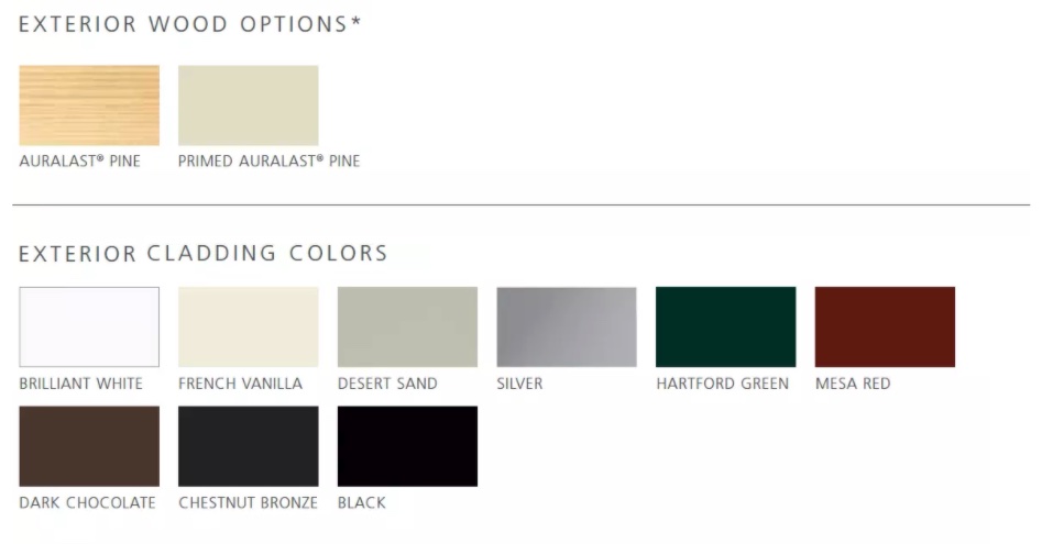 Exterior Wood Options - W-2500