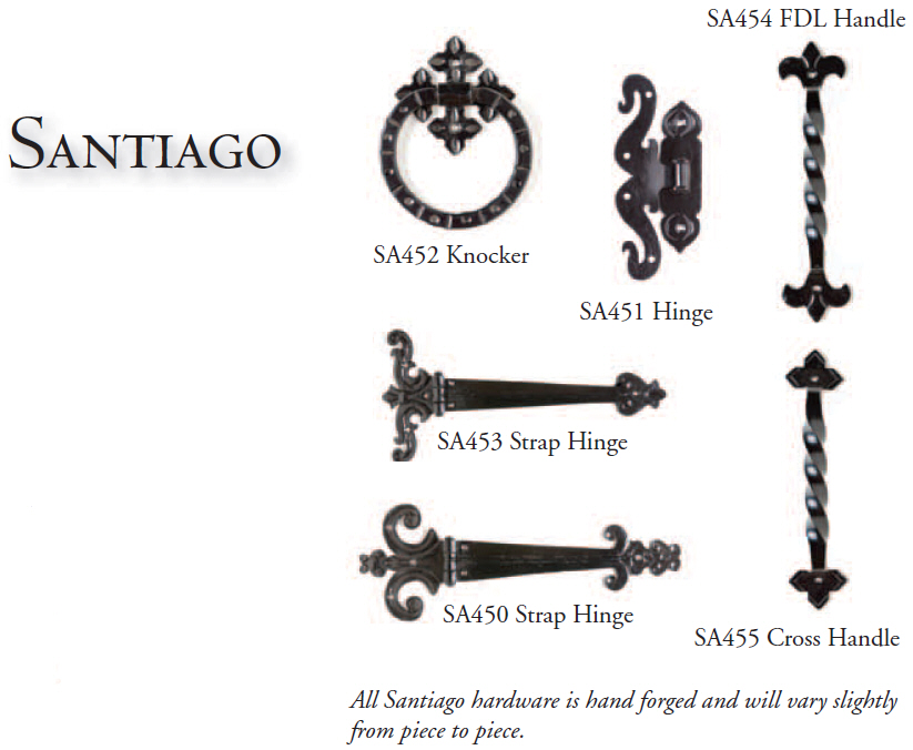 Carriage House Door Comany - Santiago Hardware