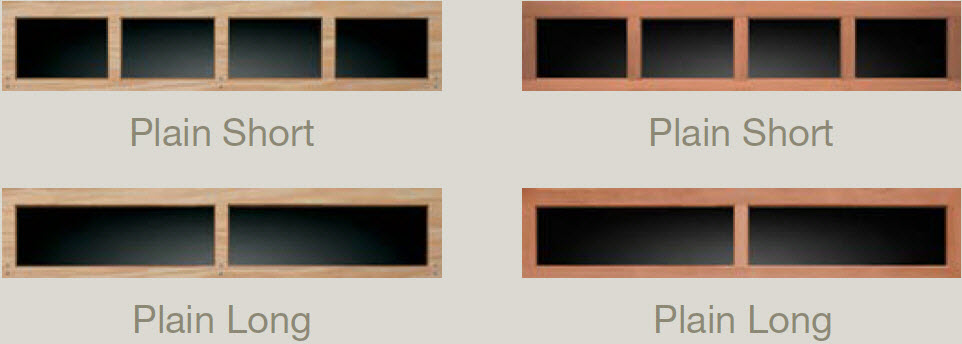 Window Top Sections - Flush Panel Door without title