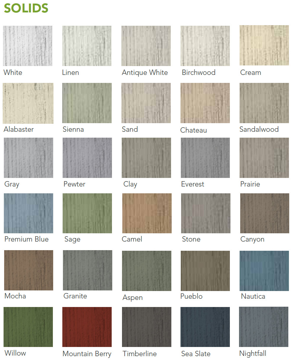 (30) Double 6.5” Rough-Sawn Shake Colors