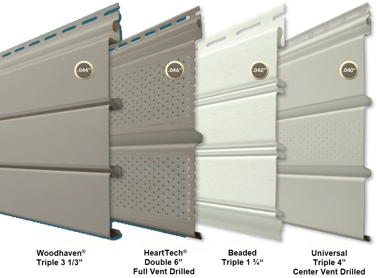 ProVia® Soffit Profile Comparison