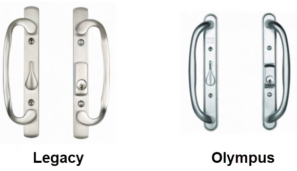 Slide patio door hardware styles w2500