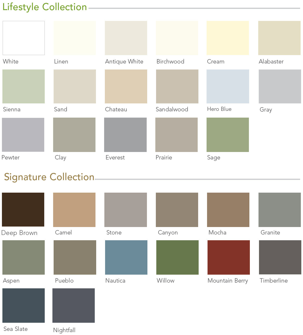 Soffit Colors